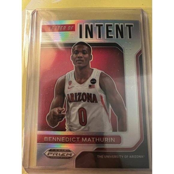 2022-23 Prizm Draft Picks Basketball Letter of Intent #INT-BM Bennedict Mathurin